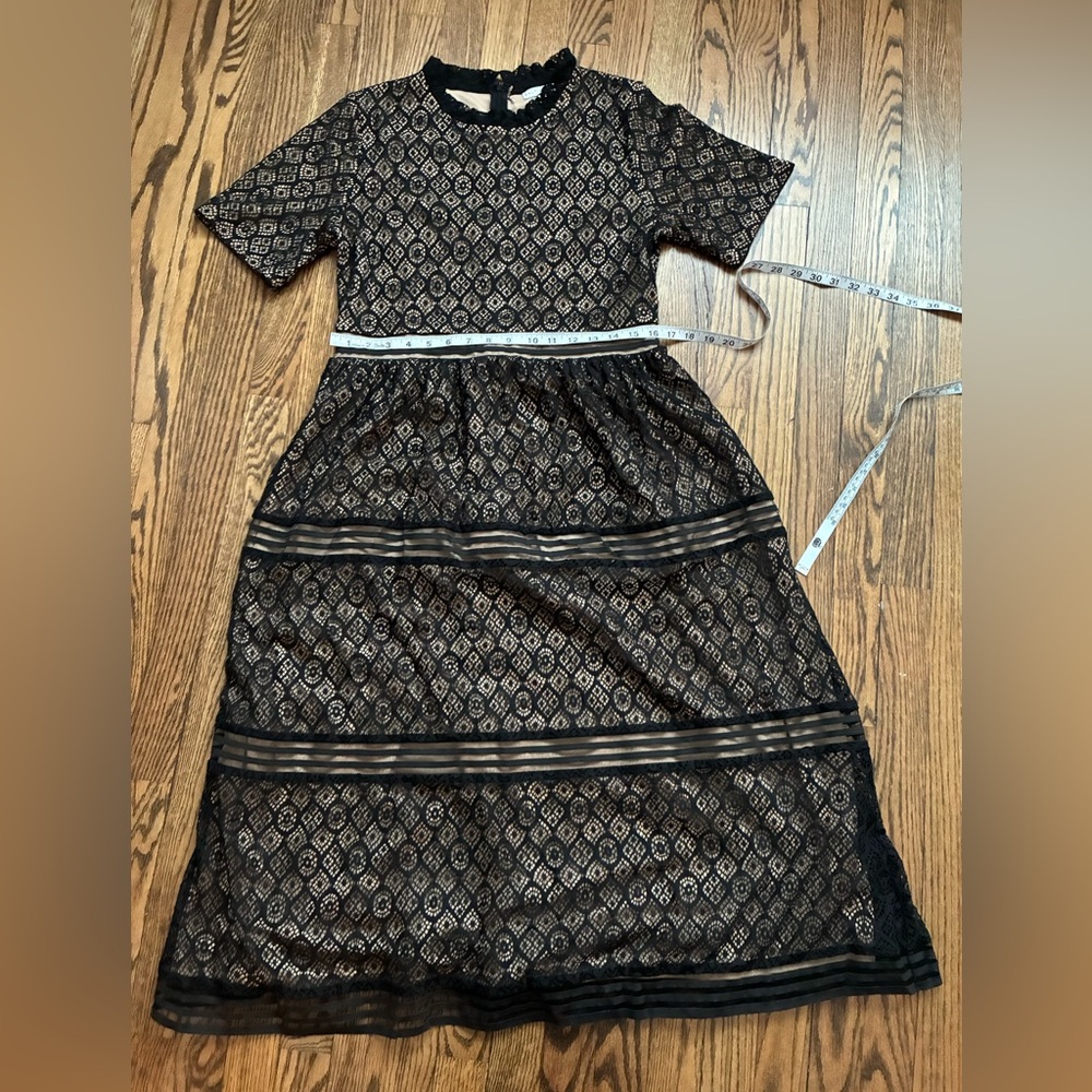Baltic Born Windsor Lace Midi Dress, Black, Size XL - Picture 3 of 14